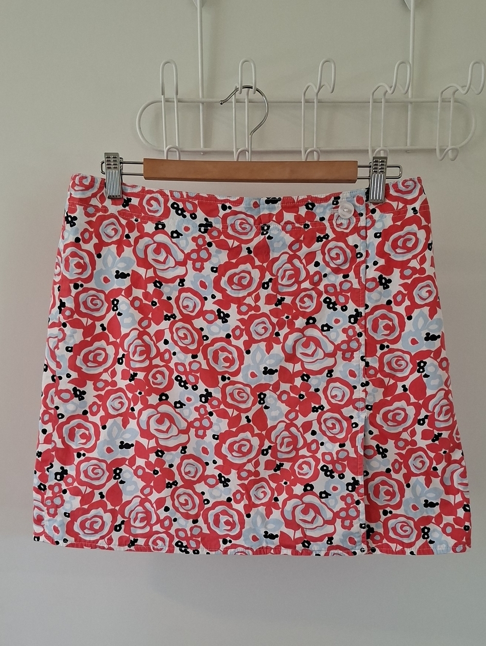 Pink & Blue Floral Preppy Cotton Golf/Tennis Skort Liz Claiborne (Size US 8)